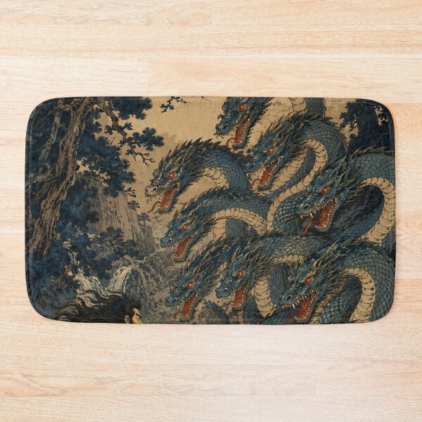 Item preview, Eight-Headed Shadow - Vintage Japanese Mythology Ukiyo-e Woodblock  designed and sold by bapupa.