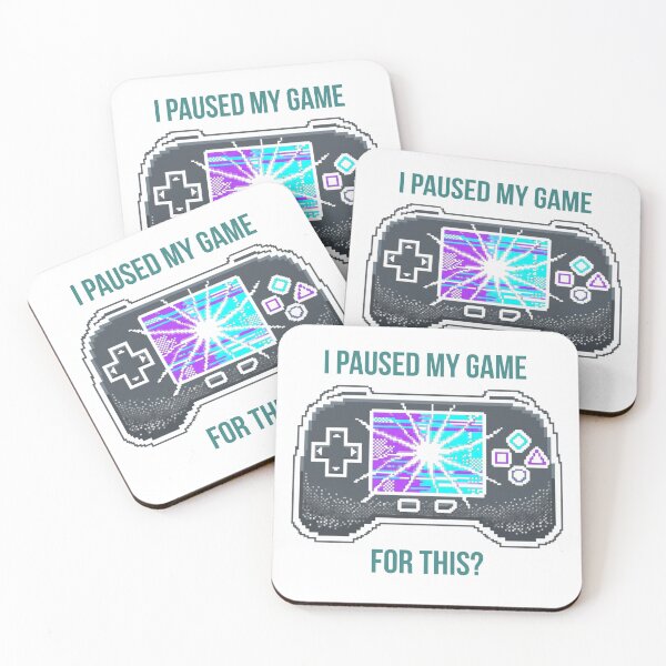 Artikelvorschau, I Paused My Game For This - Funny Gamer T-Shirt entworfen und verkauft von CrtclMess.