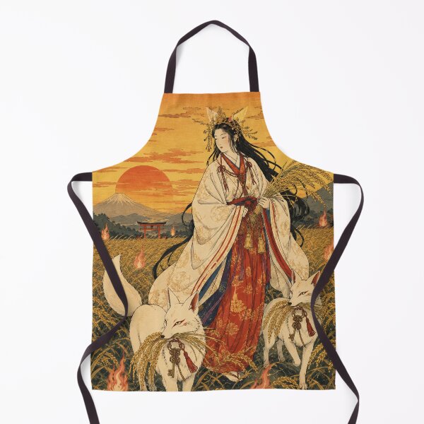 Item preview, Inari’s Harvest - Vintage Japanese Mythology Ukiyo-e Woodblock  designed and sold by bapupa.