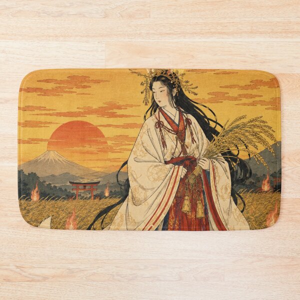 Item preview, Inari’s Harvest - Vintage Japanese Mythology Ukiyo-e Woodblock  designed and sold by bapupa.