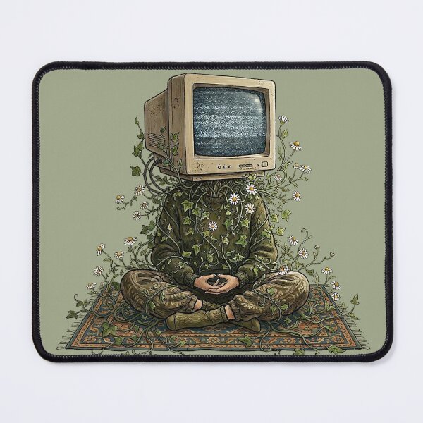 Item preview, Digital Zen: Static Mind and Botanical Soul designed and sold by GrabaHuk.