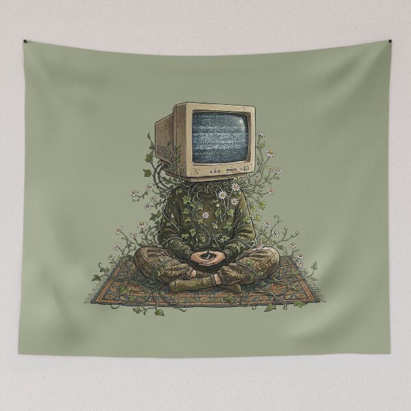Item preview, Digital Zen: Static Mind and Botanical Soul designed and sold by GrabaHuk.
