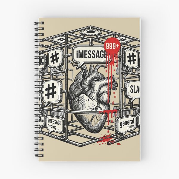 Item preview, Modern Anxiety: Heart in the Digital Cage designed and sold by GrabaHuk.