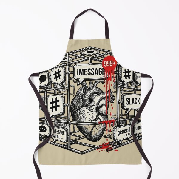 Item preview, Modern Anxiety: Heart in the Digital Cage designed and sold by GrabaHuk.