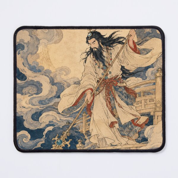 Item preview, Izanagi’s Spear - Vintage Japanese Mythology Ukiyo-e Woodblock  designed and sold by bapupa.