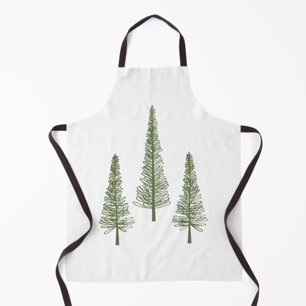 Item preview, Three Pine Trees Moss Green designed and sold by Pinkdeer Designs.