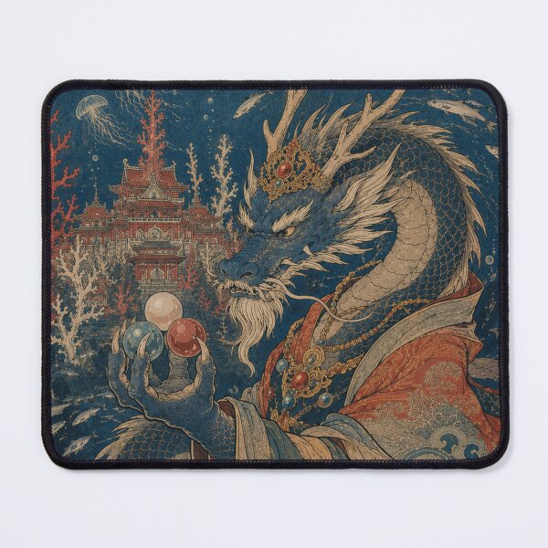 Item preview, Ryujin’s Tide - Vintage Japanese Mythology Ukiyo-e Woodblock  designed and sold by bapupa.