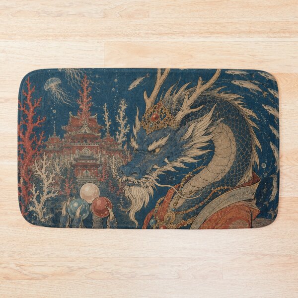 Item preview, Ryujin’s Tide - Vintage Japanese Mythology Ukiyo-e Woodblock  designed and sold by bapupa.