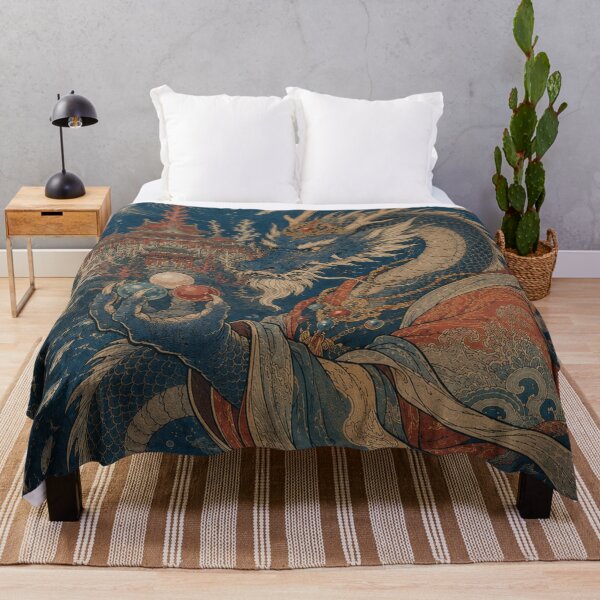 Item preview, Ryujin’s Tide - Vintage Japanese Mythology Ukiyo-e Woodblock  designed and sold by bapupa.