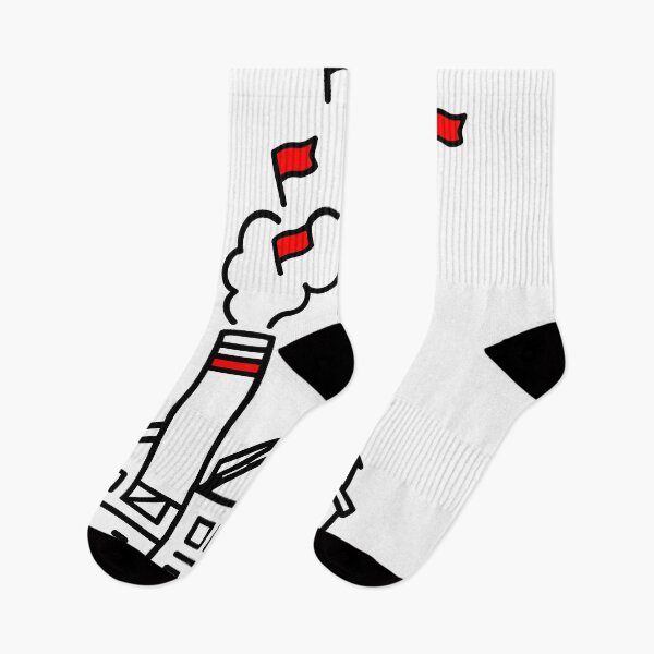Item preview, Literal Red Flag Factory Funny Illustration designed and sold by SADIKUL FASHION.