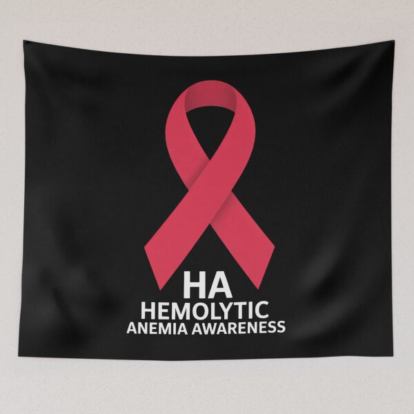 Item preview, Hemolytic Anemia Awareness Hemolytic Anemia Warrior Sublimation Red Ribbon Support Squad designed and sold by SapfireStuArt.
