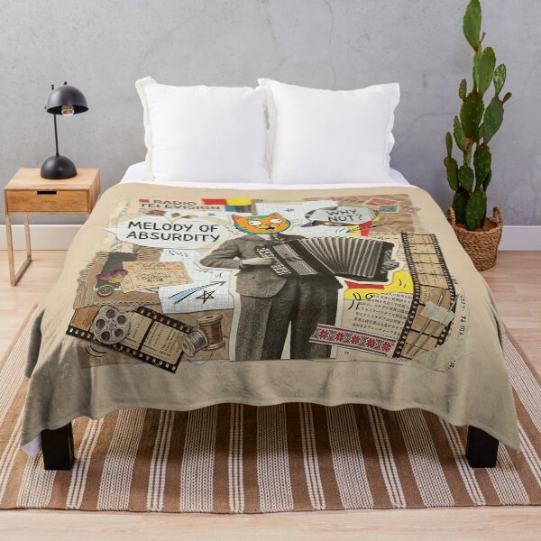Item preview, Melody of Absurdity – Retro Surreal Cat Collage designed and sold by GrabaHuk.