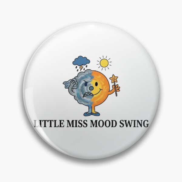 Item preview, Little Miss Mood Swing Character Funny Weather Women Girl Man Men Sun Storm Rain Meme Tiktok Instagram Happy Sad Angry designed and sold by SamiraArts.
