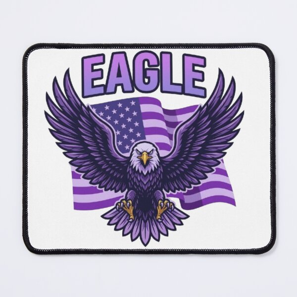 Item preview, Copy of Majestic eagle in front of an abstract flag designed and sold by Ahmedsyde.