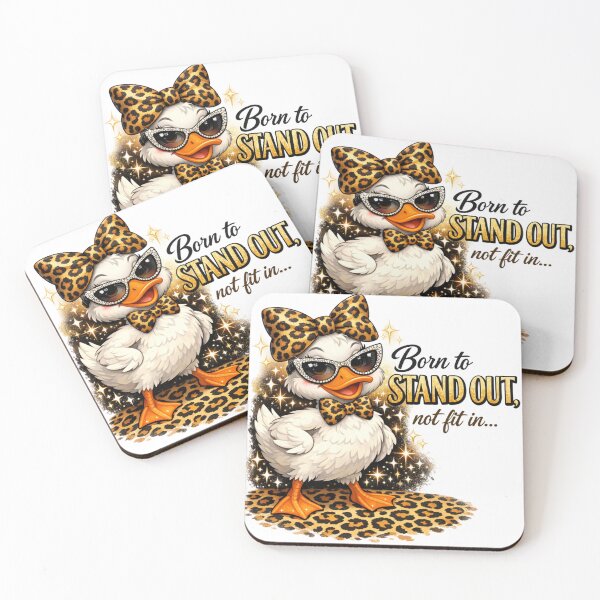 Item preview, Duck with leopard print designed and sold by Artdrop62.