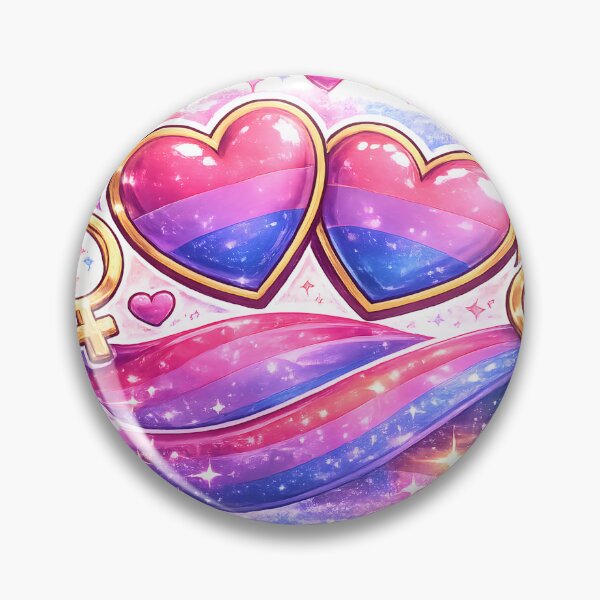 Item preview, Bisexual Pride Hearts – Shimmering Bi Visibility Aesthetic Design designed and sold by COOLJJ.