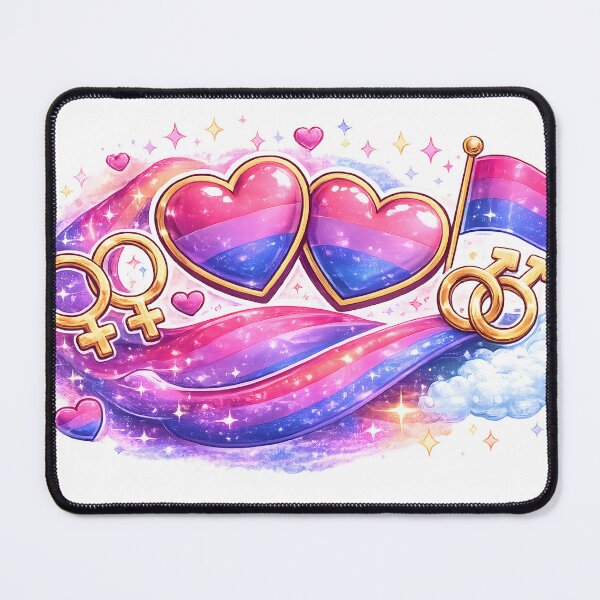 Item preview, Bisexual Pride Hearts – Shimmering Bi Visibility Aesthetic Design designed and sold by COOLJJ.