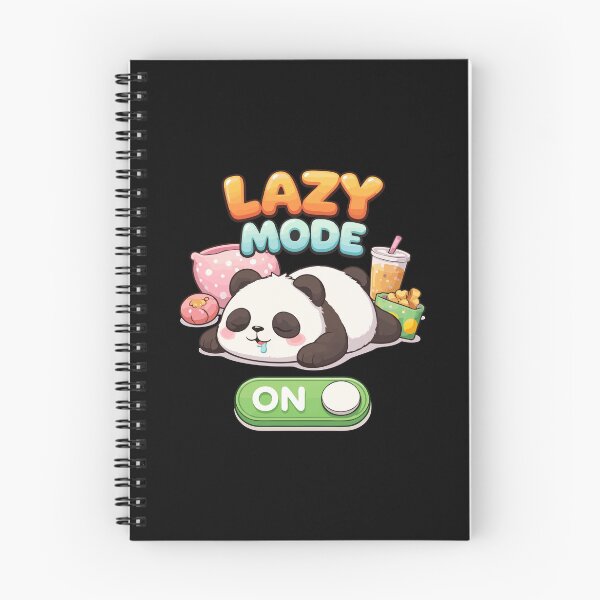 Item preview, Lazy Mode ON – Cute Sleepy Panda Kawaii Design T-Shirt designed and sold by DarojadNR.