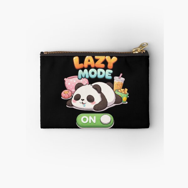 Item preview, Lazy Mode ON – Cute Sleepy Panda Kawaii Design T-Shirt designed and sold by DarojadNR.