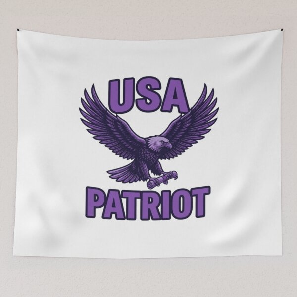 Item preview, Purple USA Patriotic Eagle Graphic Design (Alternatively: Patriotic American Eagle in Purple) designed and sold by Ahmedsyde.