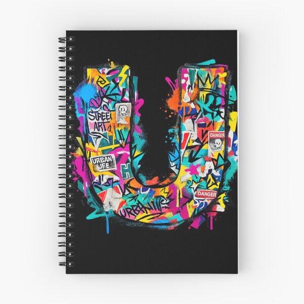 Item preview,  Urban Graffiti Letter U - Street Art Alphabet Typography - Hip Hop Culture Initial U Design designed and sold by irfanshikh.