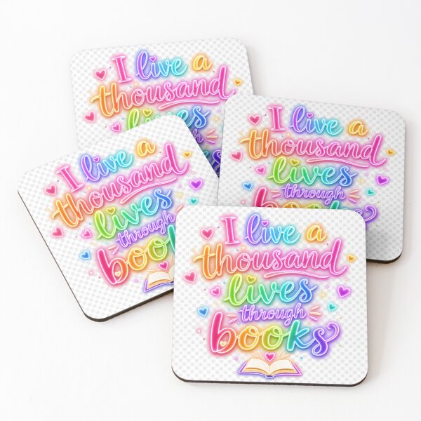 Item preview, Book lover quote with soft glowing typography designed and sold by BookedAndDesign.