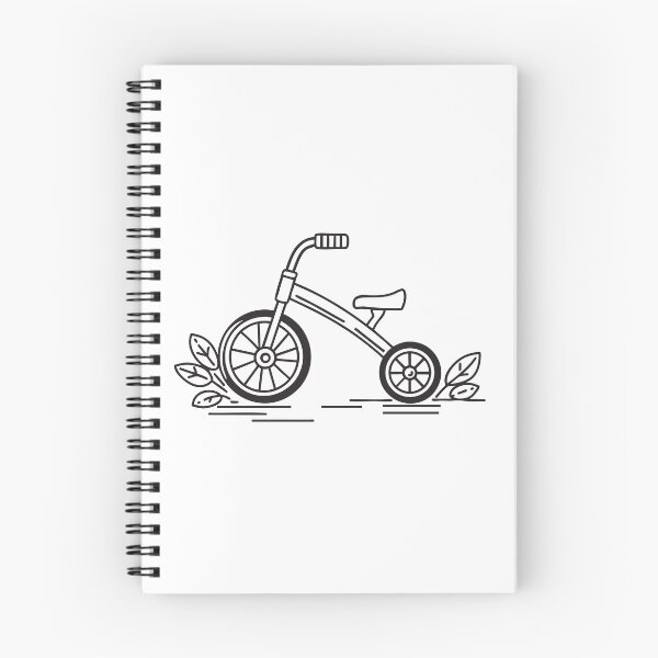Item preview, Tricycle Parked Near Leaf Pile designed and sold by rasagamastore.