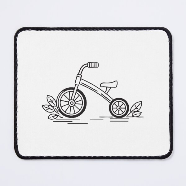 Item preview, Tricycle Parked Near Leaf Pile designed and sold by rasagamastore.