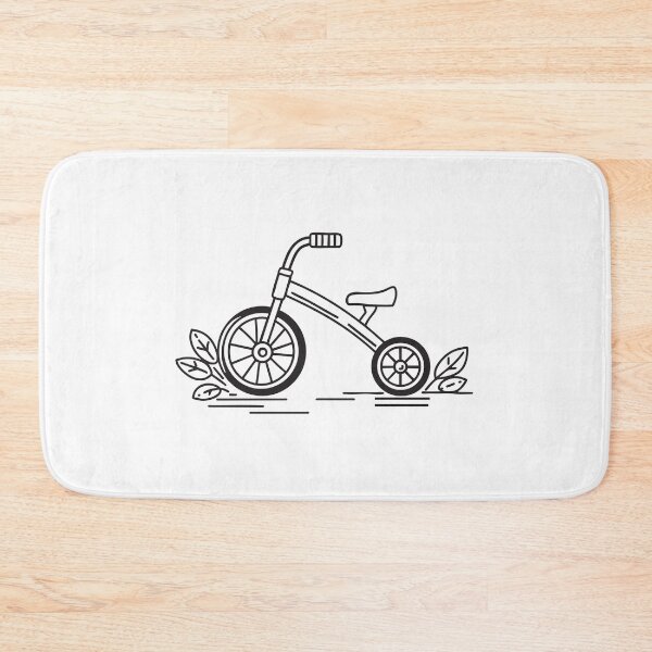 Item preview, Tricycle Parked Near Leaf Pile designed and sold by rasagamastore.