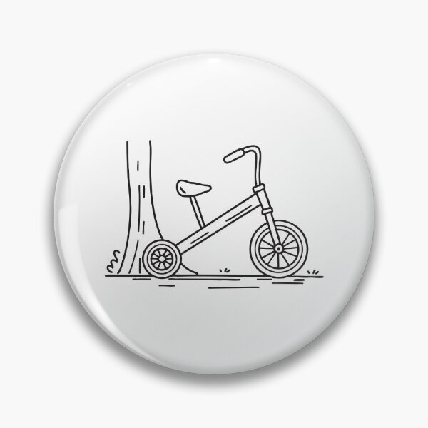 Item preview, Tricycle Leaning Against Tree Trunk designed and sold by rasagamastore.
