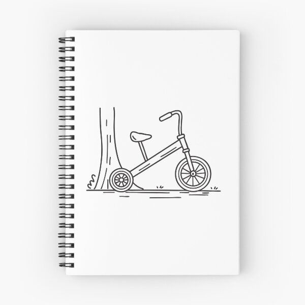 Item preview, Tricycle Leaning Against Tree Trunk designed and sold by rasagamastore.