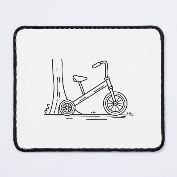 Item preview, Tricycle Leaning Against Tree Trunk designed and sold by rasagamastore.