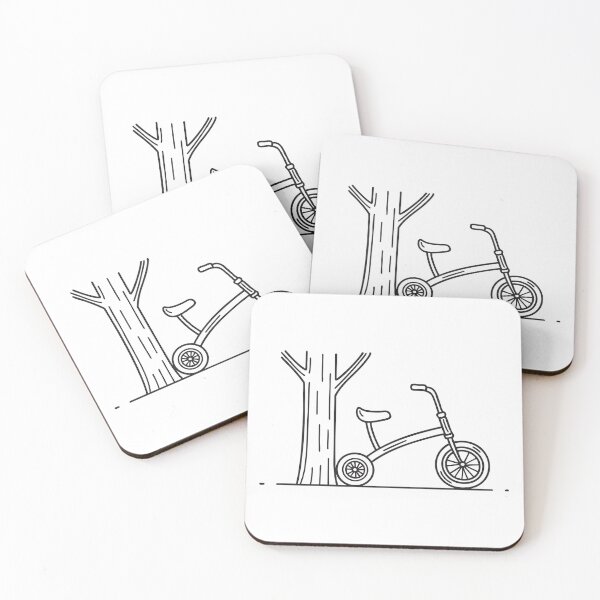 Item preview, Children's Tricycle Beside Tree Trunk designed and sold by rasagamastore.