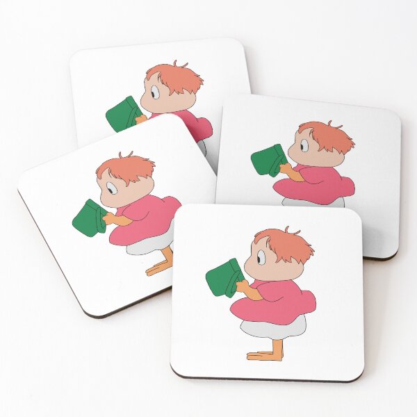 Item preview, Ponyo Fish Transform Cute Sideview Solo Illustration designed and sold by Iska-Designs.