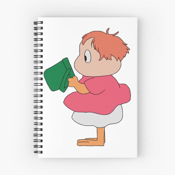 Item preview, Ponyo Fish Transform Cute Sideview Solo Illustration designed and sold by Iska-Designs.