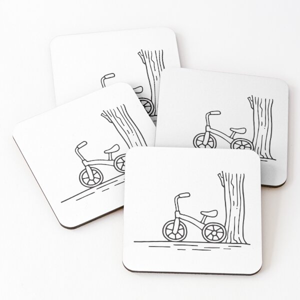 Item preview, Tricycle Resting at Base of Tree designed and sold by rasagamastore.