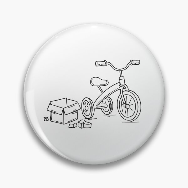 Item preview, Tricycle Beside Open Toy Box designed and sold by rasagamastore.