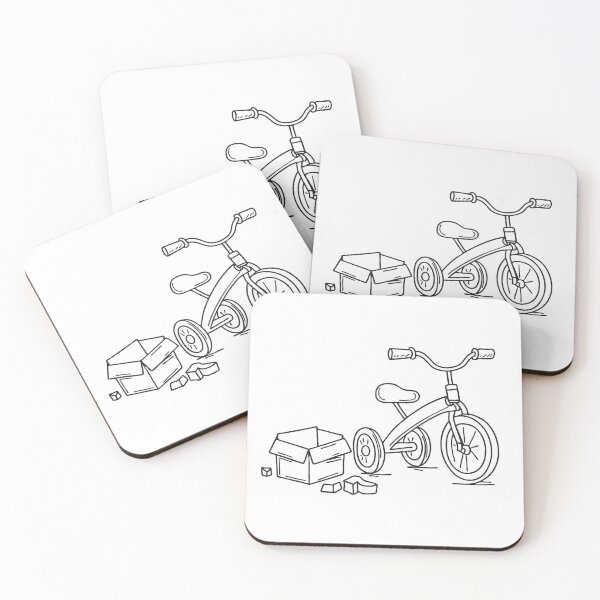 Item preview, Tricycle Beside Open Toy Box designed and sold by rasagamastore.