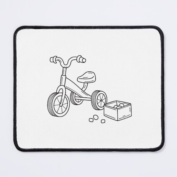Item preview, Tricycle Near Scattered Toys and Box designed and sold by rasagamastore.