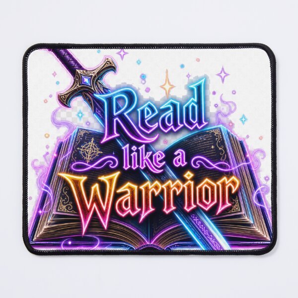 Item preview, Fantasy reading warrior design designed and sold by BookedAndDesign.