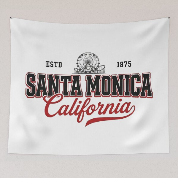 Item preview, Santa Monica California - Vintage Academic Varsity Typography designed and sold by The True American.
