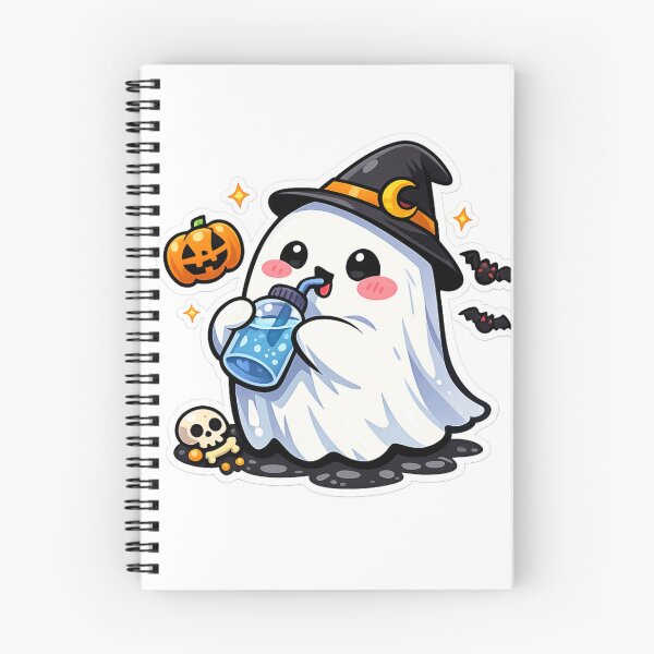Item preview, Cute Thirsty Ghost Water Bottle Sticker | Funny Halloween Drink Meme designed and sold by Jyotisima8929.