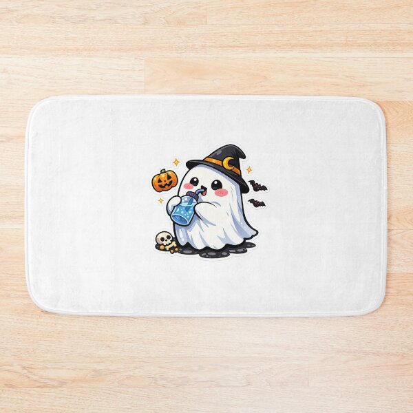 Item preview, Cute Thirsty Ghost Water Bottle Sticker | Funny Halloween Drink Meme designed and sold by Jyotisima8929.