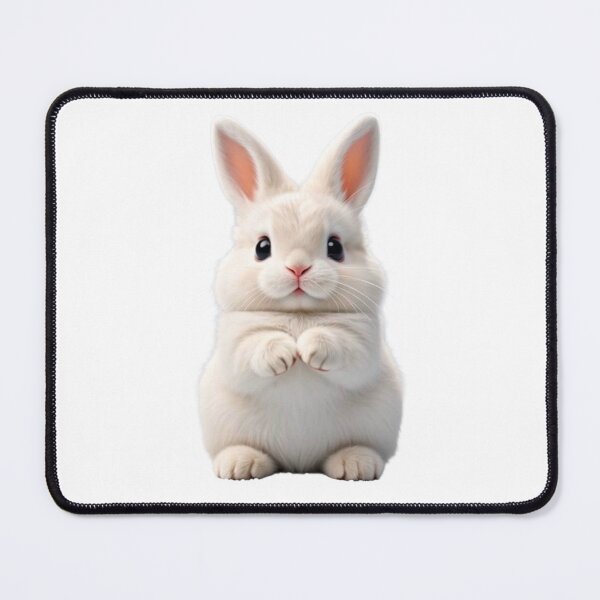 Item preview, Adorable Shy White Bunny with Big Eyes designed and sold by lovelistivkaa.