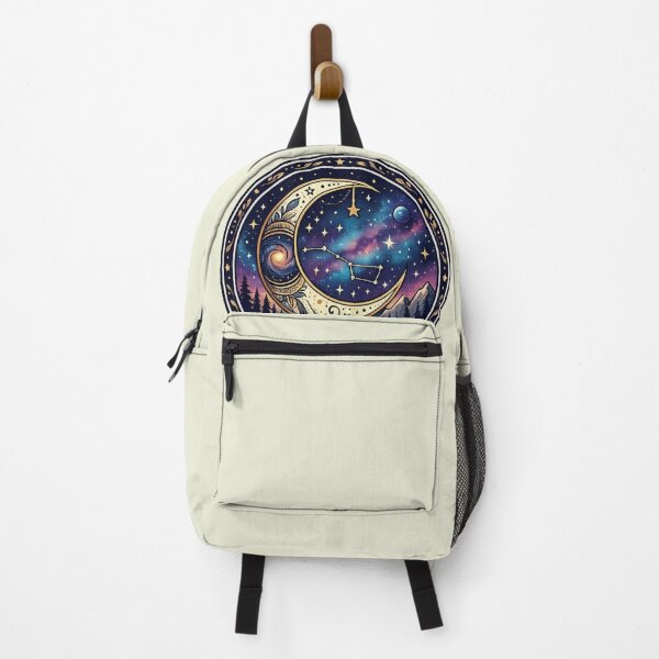 Item preview, Mystic Crescent Moon Galaxy Forest Celestial Art PNG  designed and sold by arifali786.
