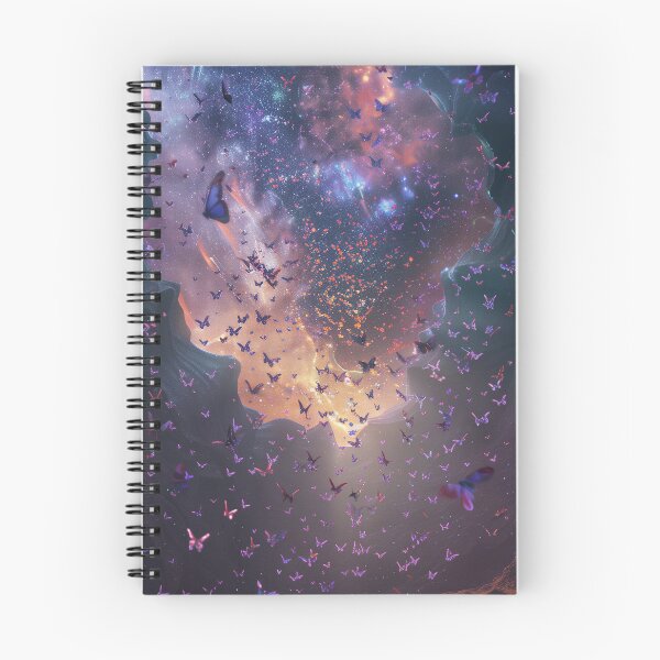 Item preview, Celestial Butterfly Migration Under A Galaxy Sky designed and sold by QuantumDrift.