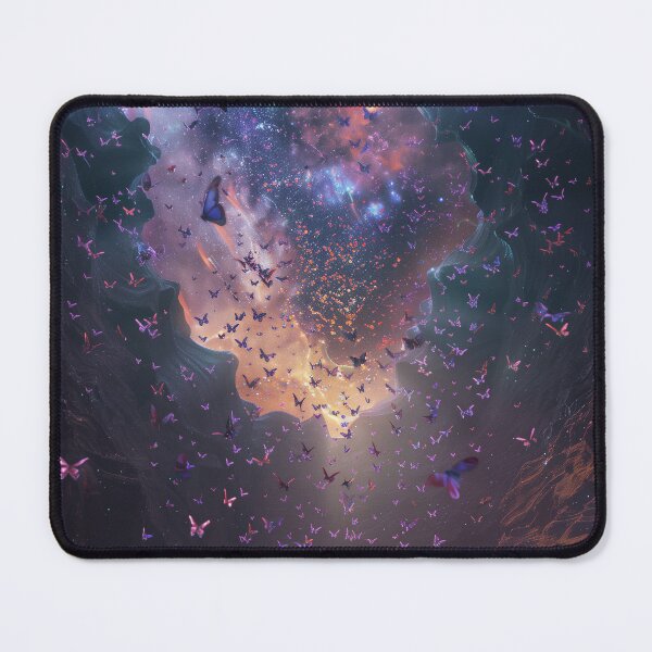 Item preview, Celestial Butterfly Migration Under A Galaxy Sky designed and sold by QuantumDrift.
