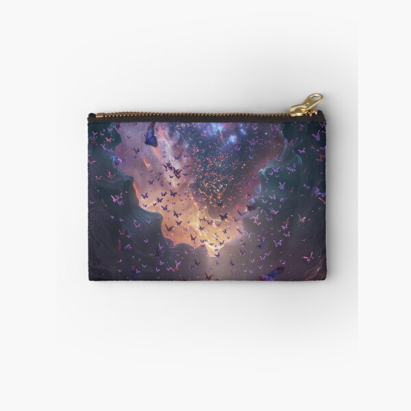 Item preview, Celestial Butterfly Migration Under A Galaxy Sky designed and sold by QuantumDrift.