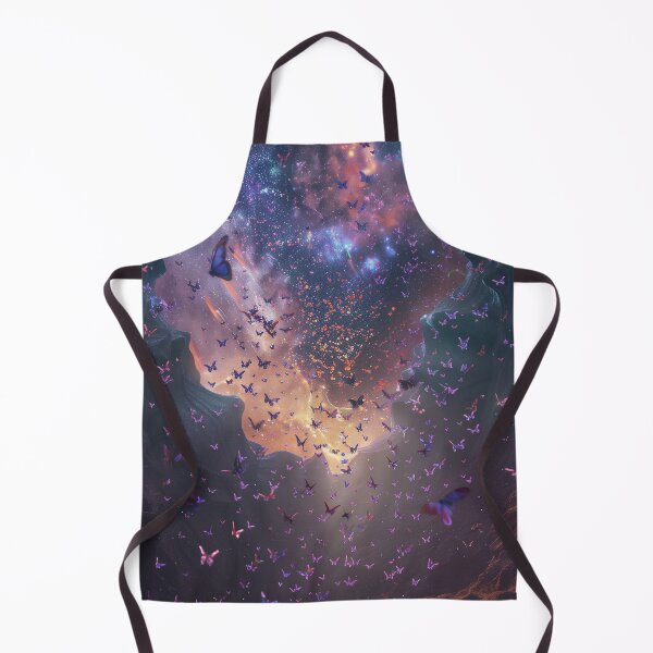 Item preview, Celestial Butterfly Migration Under A Galaxy Sky designed and sold by QuantumDrift.