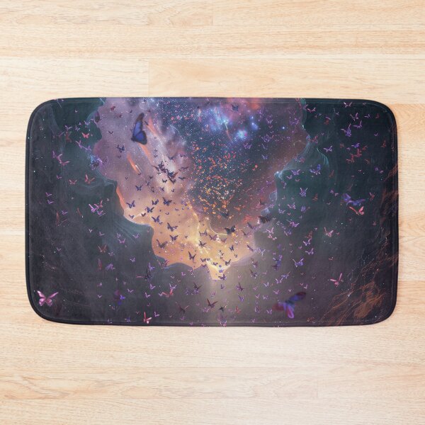 Item preview, Celestial Butterfly Migration Under A Galaxy Sky designed and sold by QuantumDrift.
